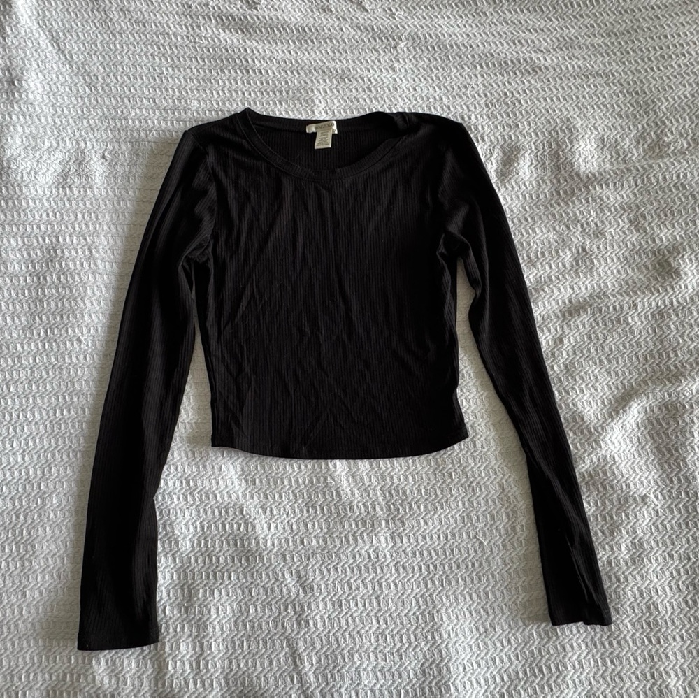 Black Long Sleeve Top